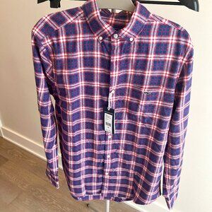 NWT - Vineyard Vines Flannel Plaid Shirt (Size Medium)